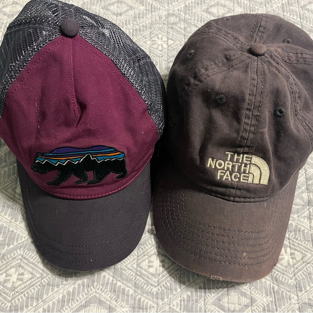 Women’s Patagonia and North Face hats
